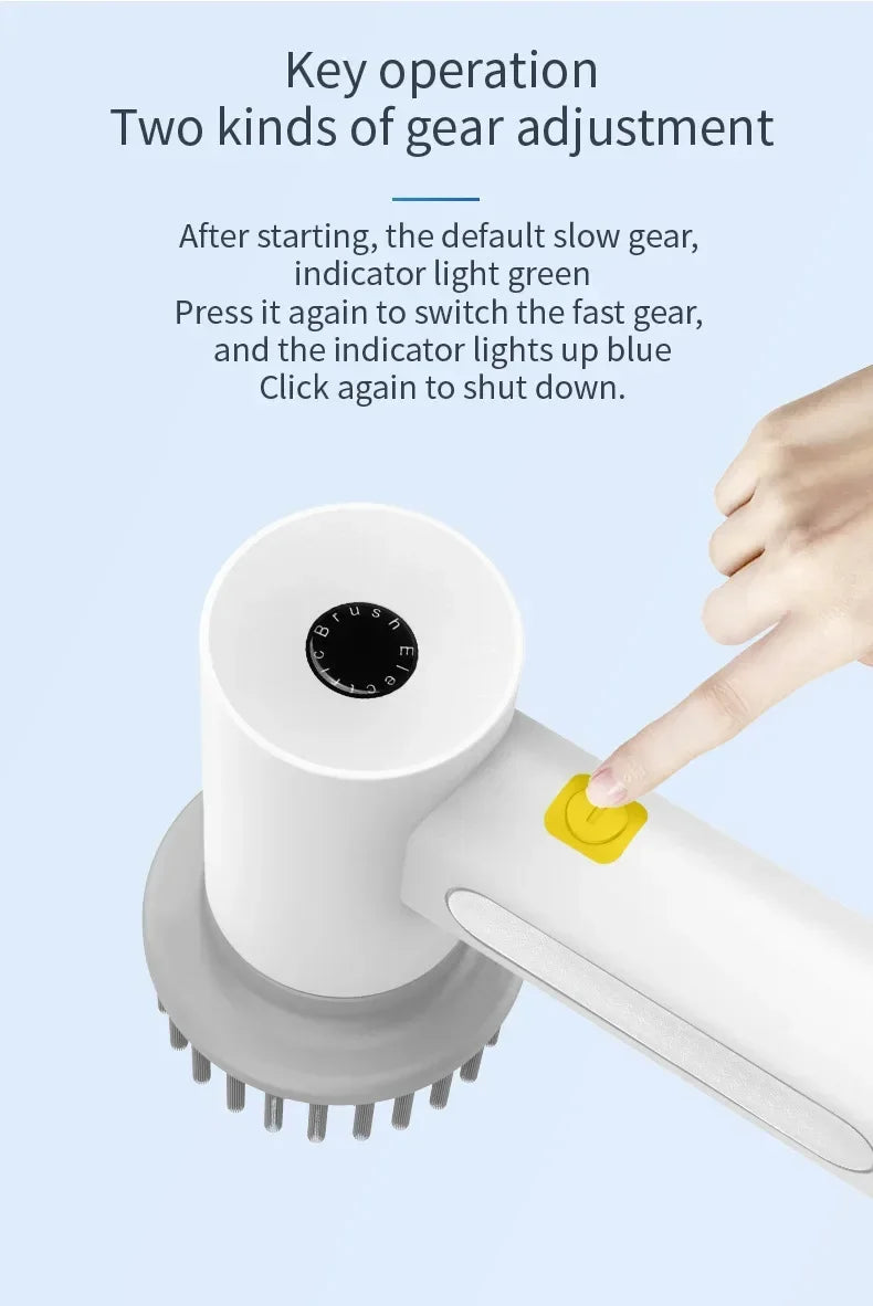 4-in-1 Electric Handheld Power Scrubber for Household Cleaning - 16