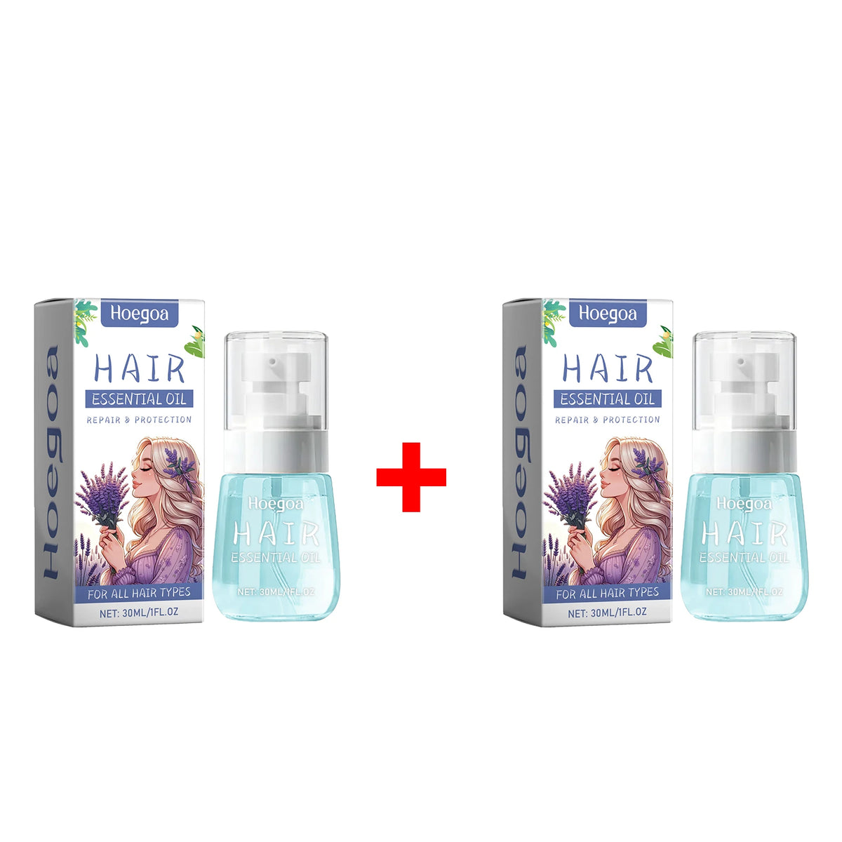 Lavender Hair Essential Oil for Repair and Anti-Frizz