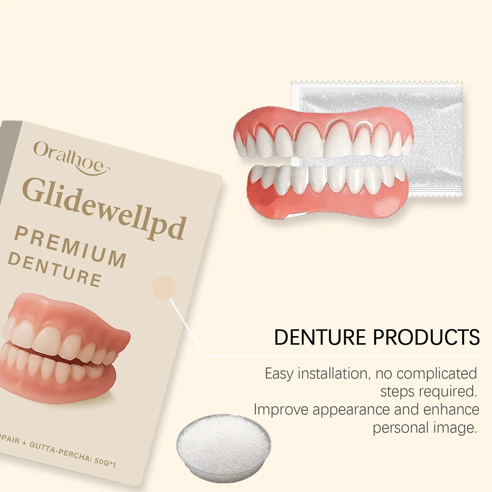 Temporary Silicone Cosmetic Dentures for Smile Improvement - 13