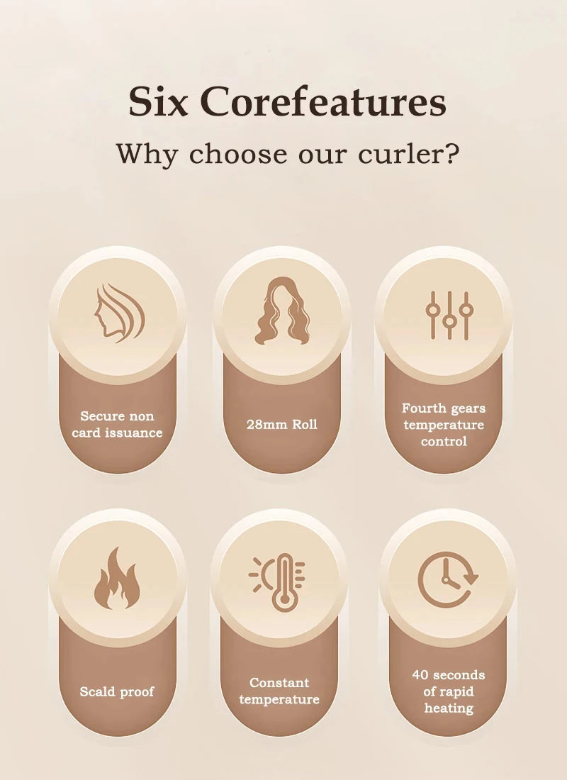 Automatic Rotating Hair Curler for Effortless Waves - 8