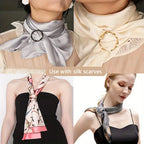 5-Piece Versatile Scarf and T-Shirt Clip Set