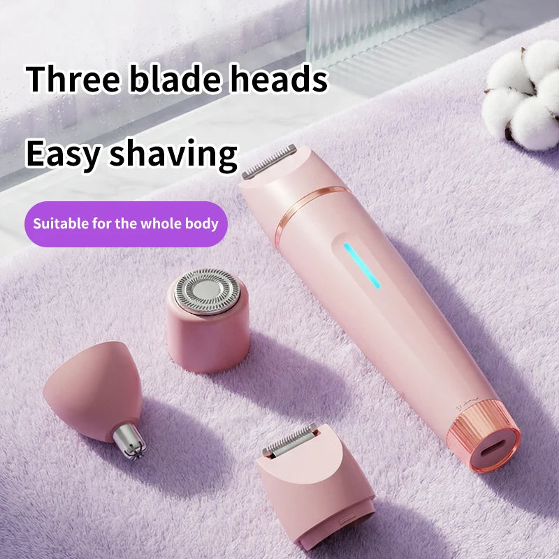 3-in-1 Waterproof Electric Shaver and Bikini Trimmer for Women