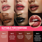 3-Piece Waterproof Matte Lip Makeup Set