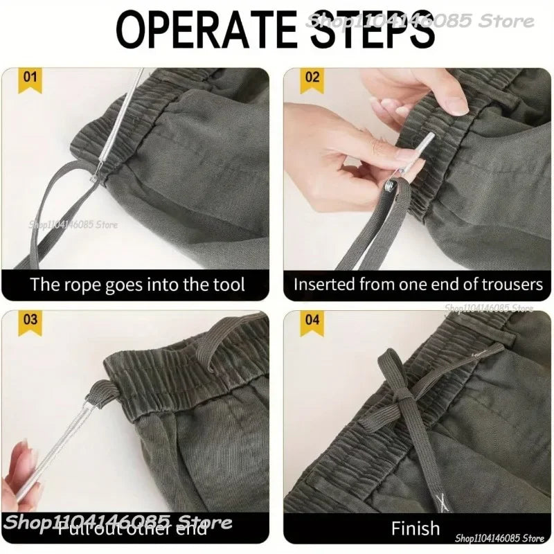 Flexible Spring Drawstring Threader for Sewing and Crafts