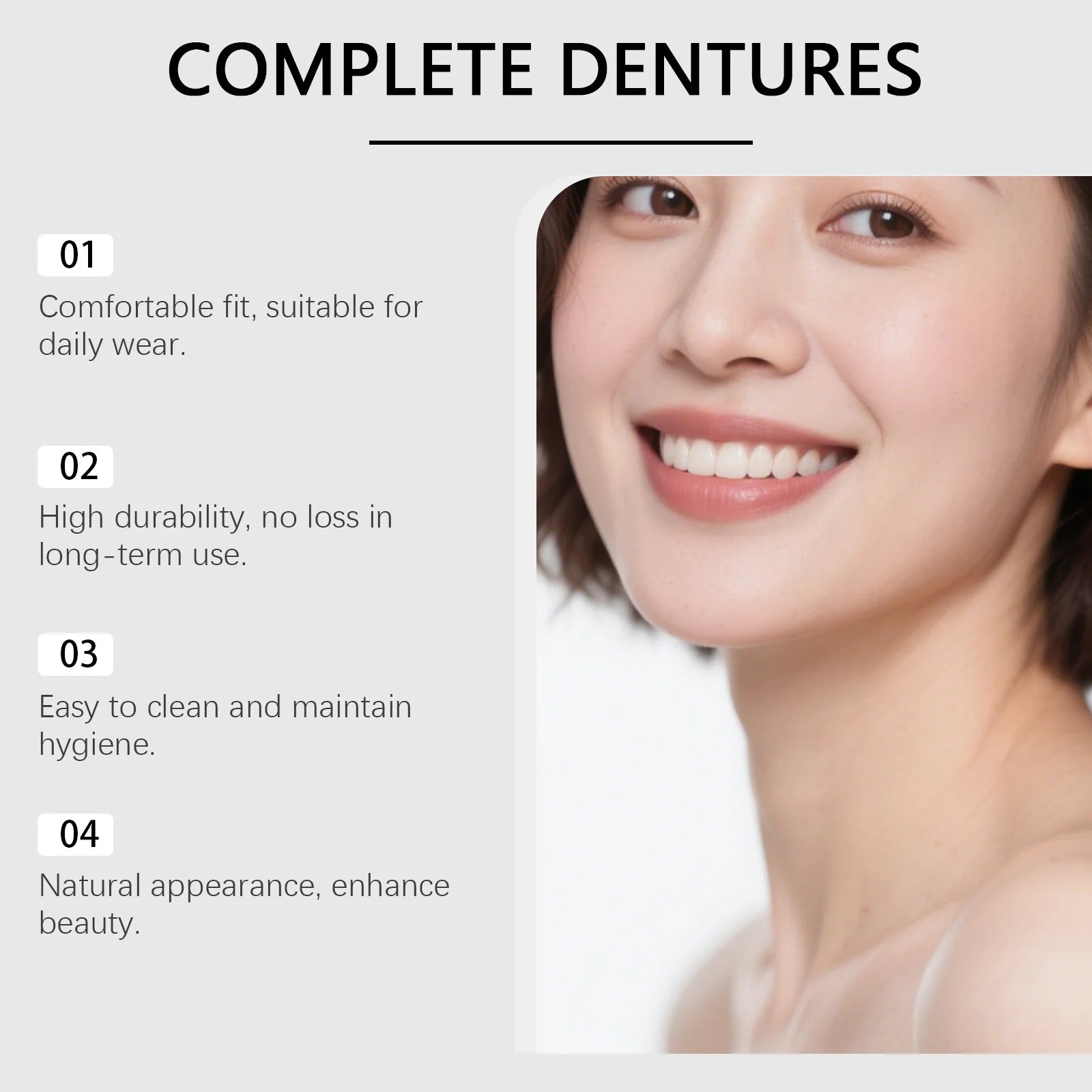 Temporary Cosmetic Denture Fitting Kit for Instant Smile - 2