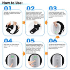 Cordless Air Compression Foot and Ankle Massager with Heat