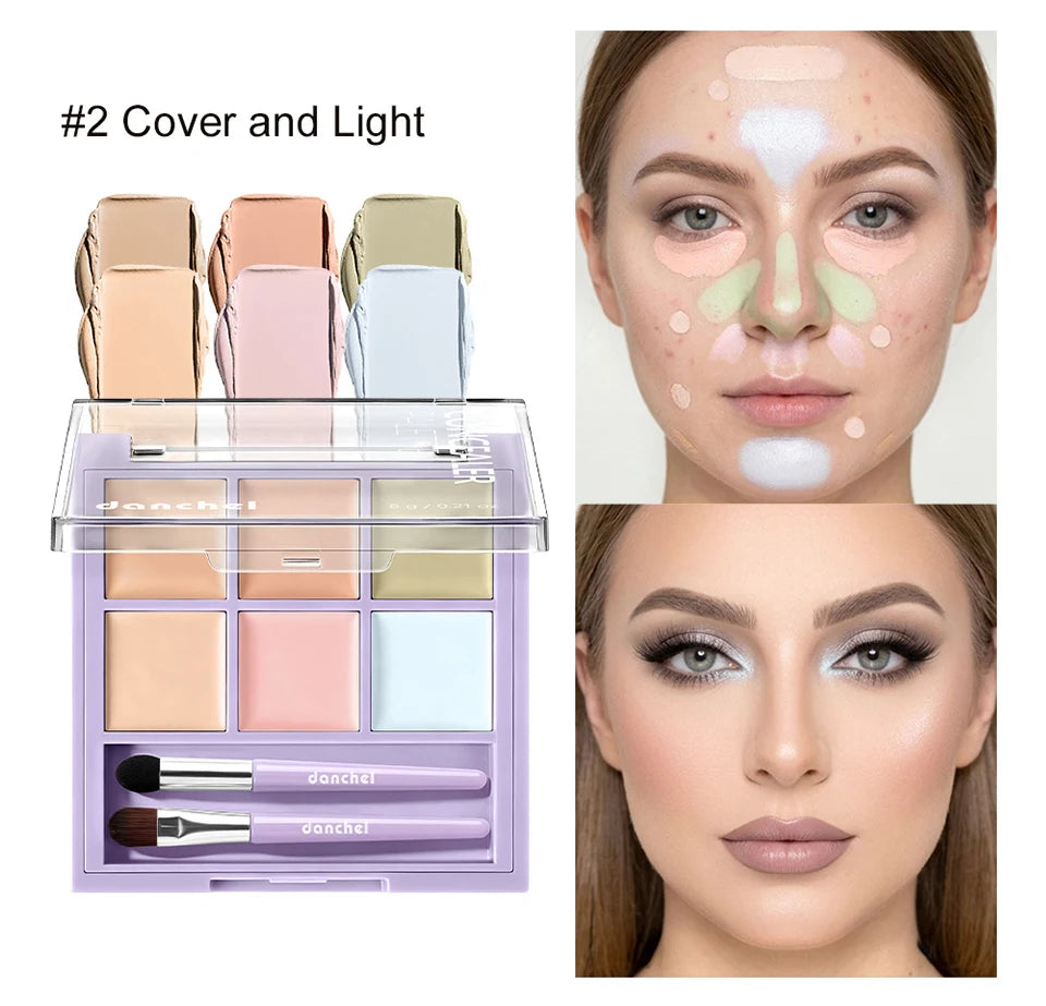 Multi-Shade Face Concealer and Color Correction Palette