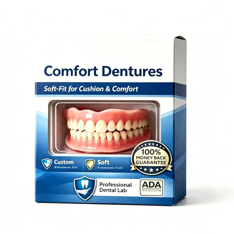 Comfort Fit Silicone Dentures for Instant Natural Smile - 6