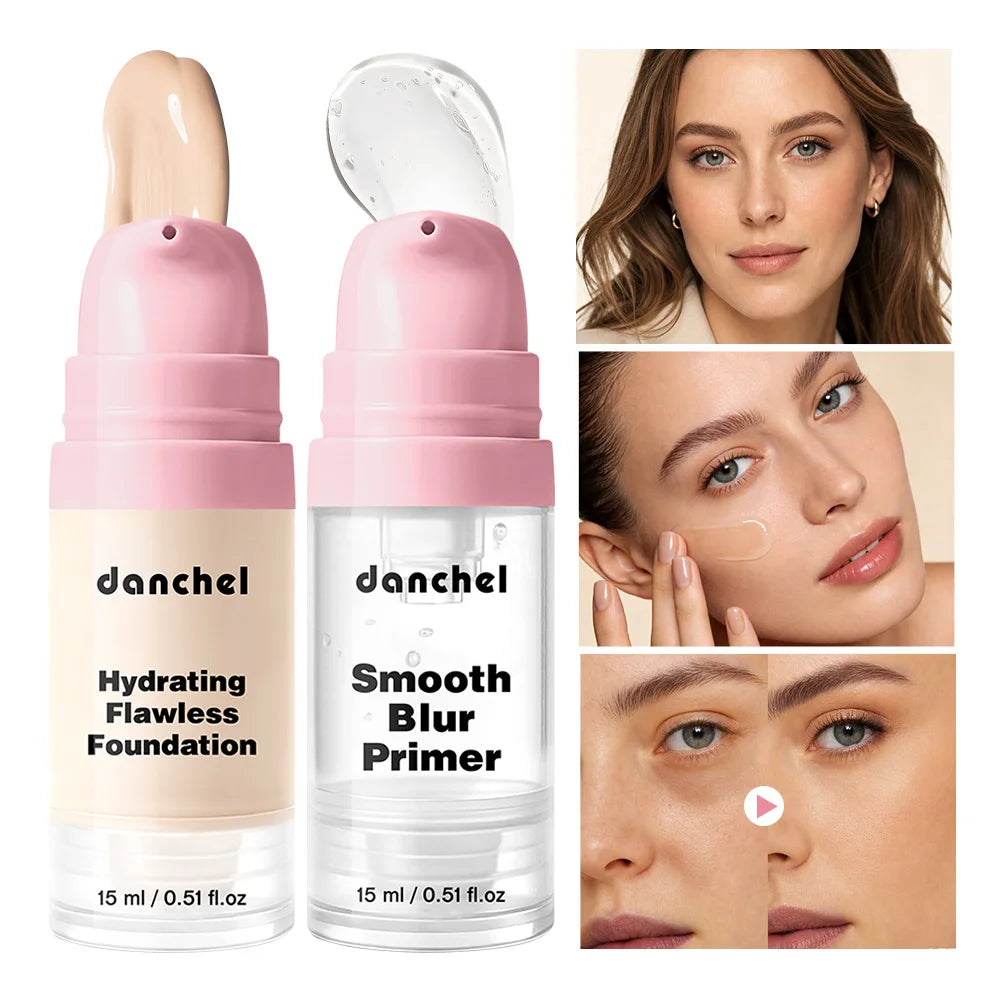 Smoothing Primer and Hydrating Foundation Makeup Set - 7