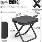 Portable Lightweight Folding Stool for Outdoor Camping and Hiking