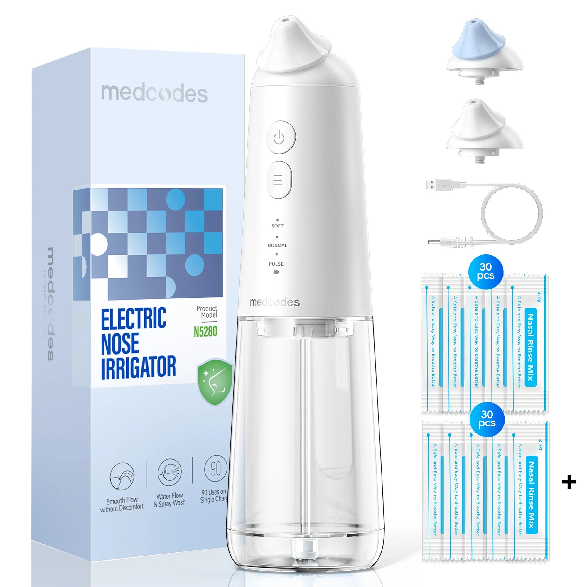 Electric Nasal Irrigation System for Sinus Relief - 20