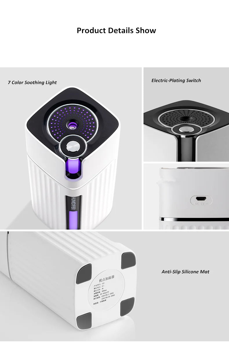 Portable Ultrasonic Cool Mist Air Humidifier for Home and Office - 17