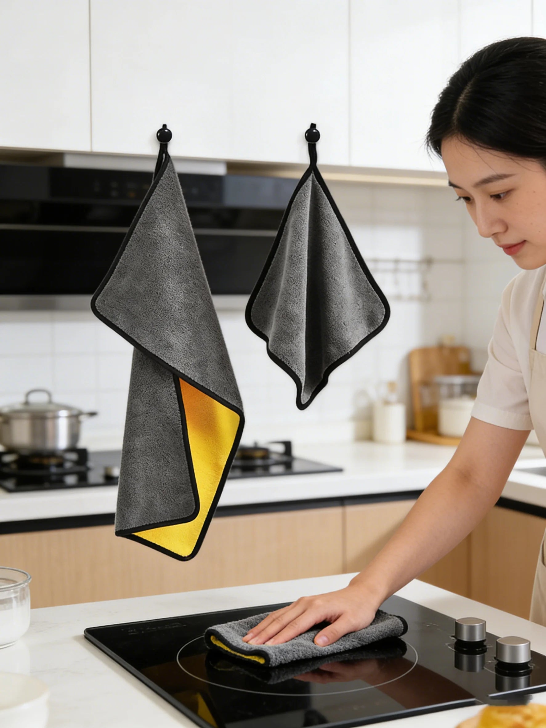 Ultra-Absorbent Microfiber Cleaning Towels for Home and Car