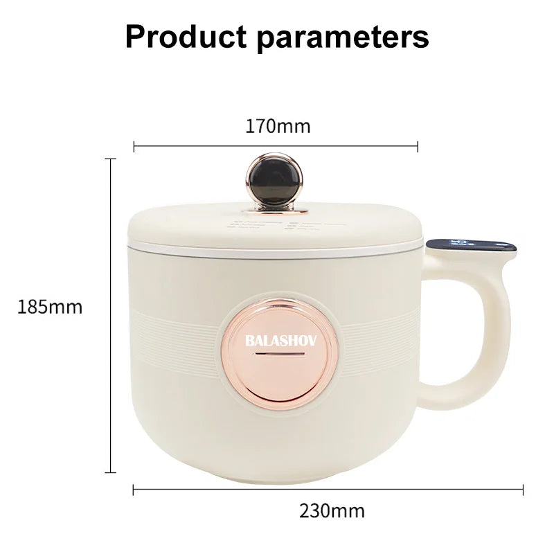 Portable Electric Multi-Cooker for Dorms and Travel