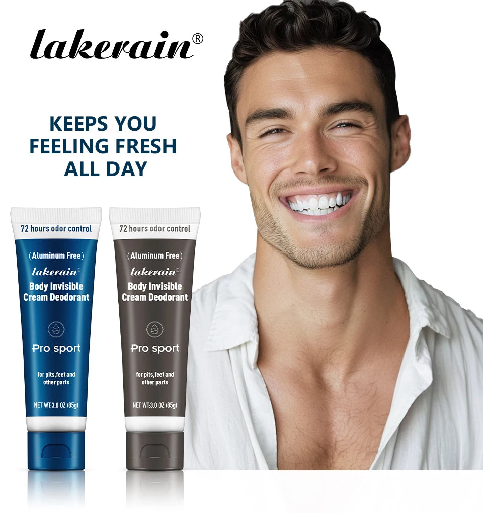 All-Day Invisible Body Deodorant Cream for Odor Control