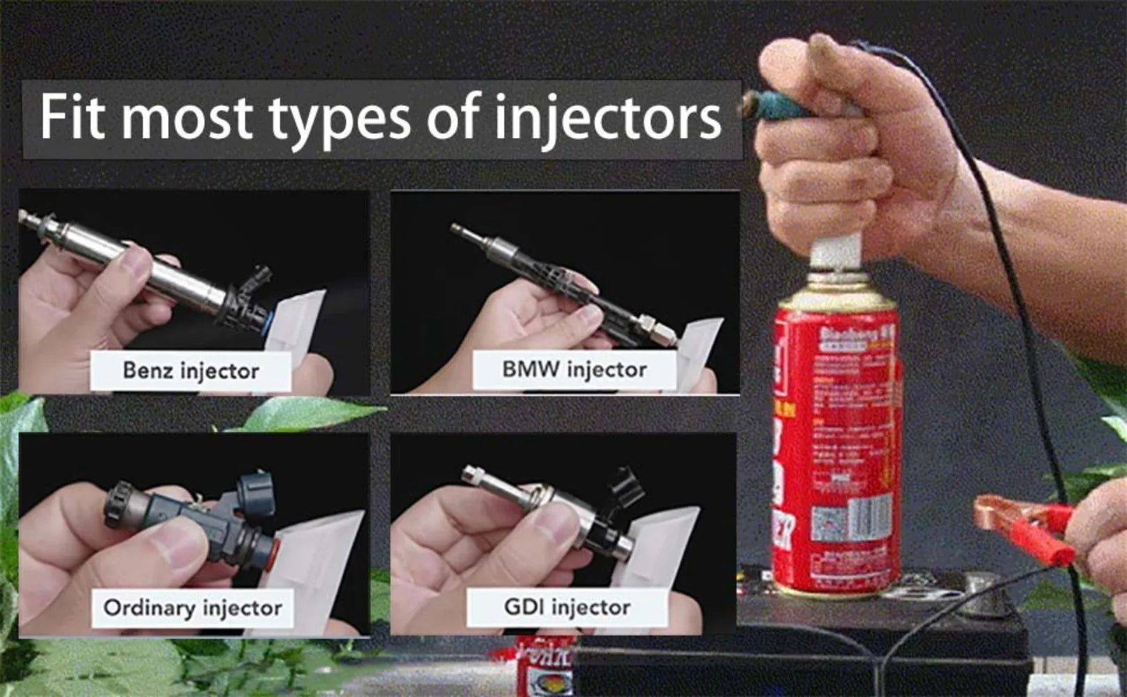 Universal Fuel Injector Cleaning and Flushing Tool Kit - 12