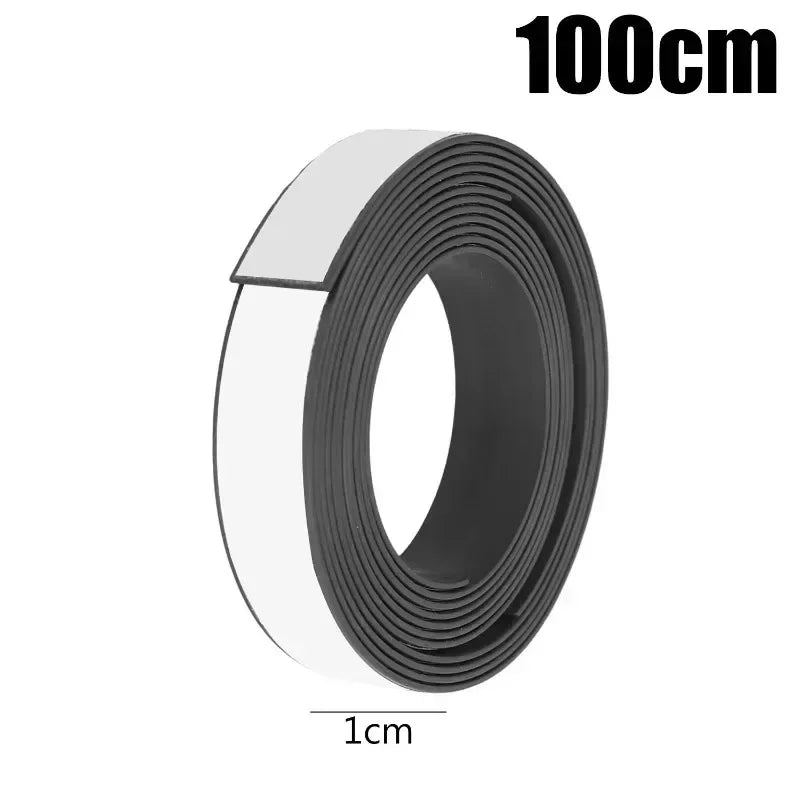 Self-Adhesive Cuttable Magnetic Strip for DIY Home Organization