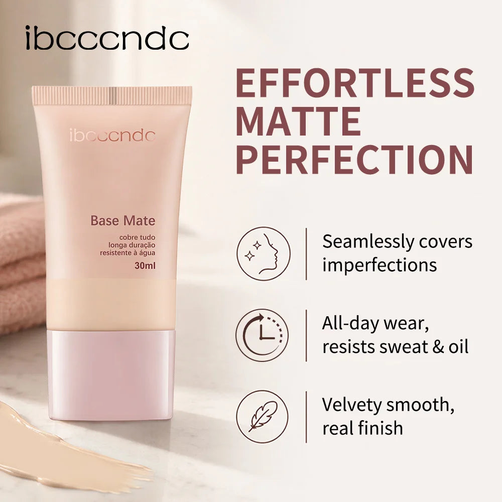 Long-Lasting Waterproof Matte Liquid Foundation