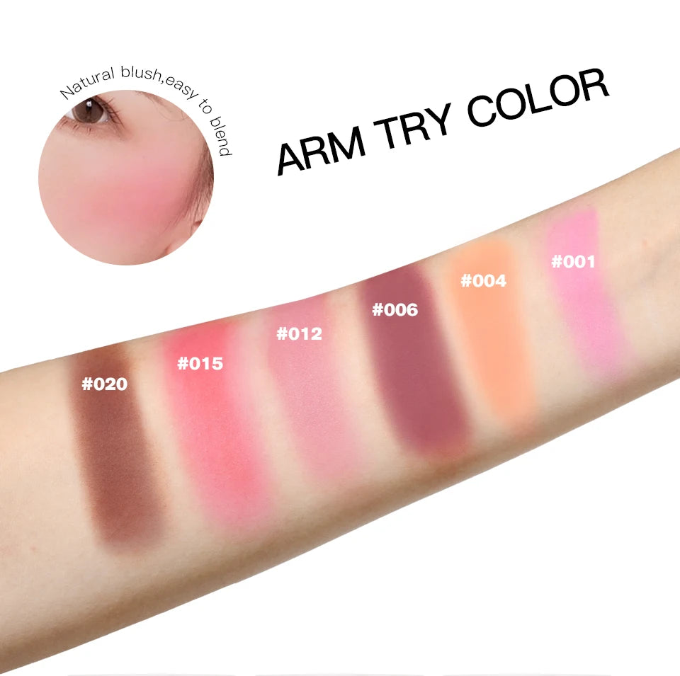 Matte Embossed Cheek Blush Palette - 11