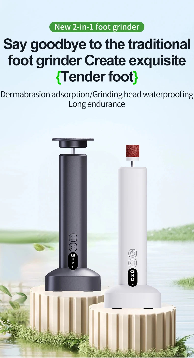 Electric Cordless Foot Callus Remover with 6 Speed Settings