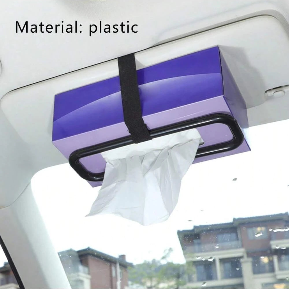 Adjustable Car Sun Visor Tissue Box Holder