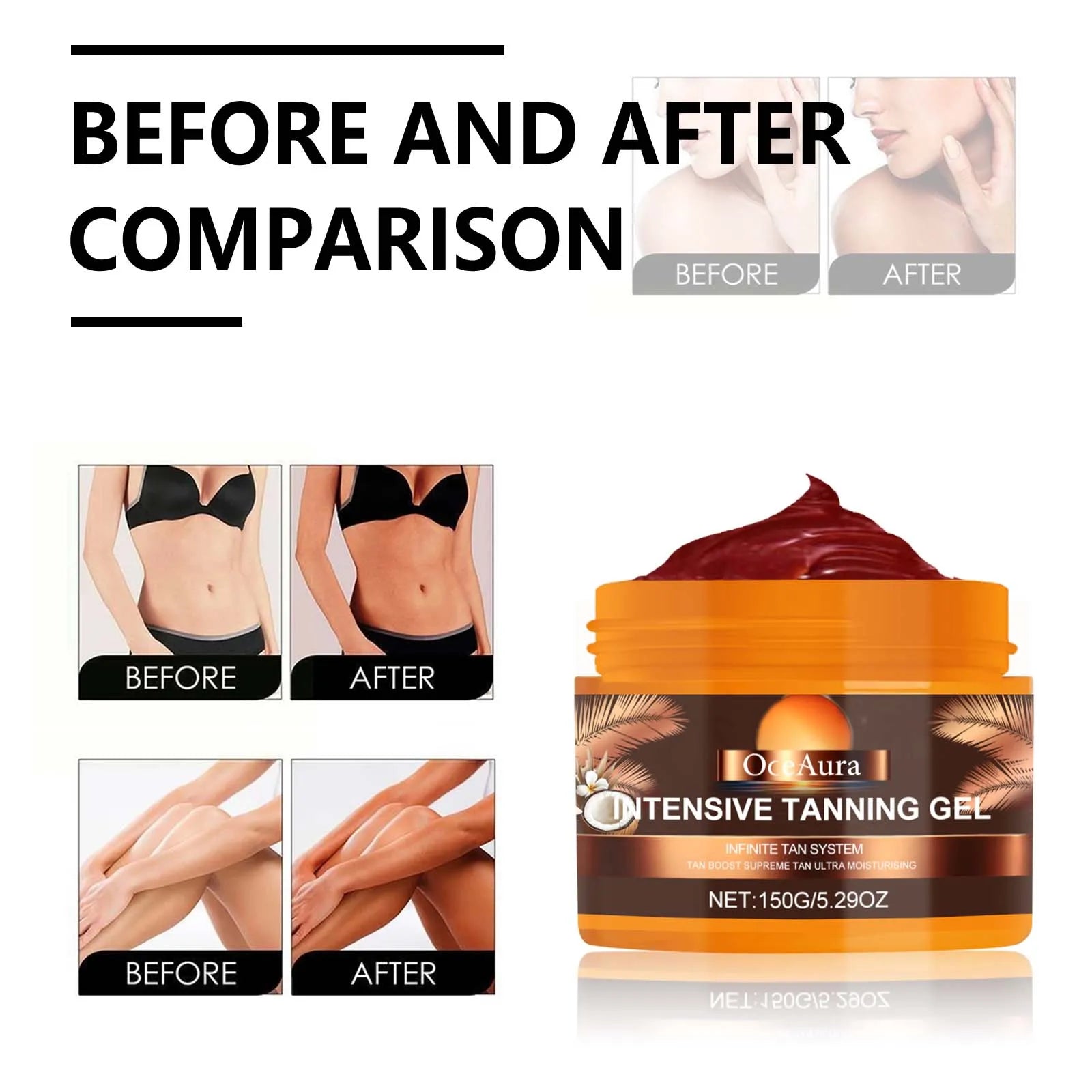 Intensive Tanning Gel for Darker Skin and Long-Lasting Glow - 4
