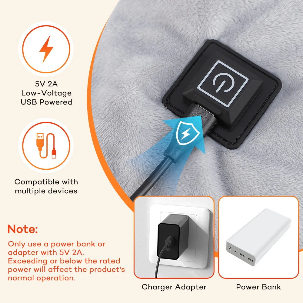 USB Heated Neck and Shoulder Relief Shawl