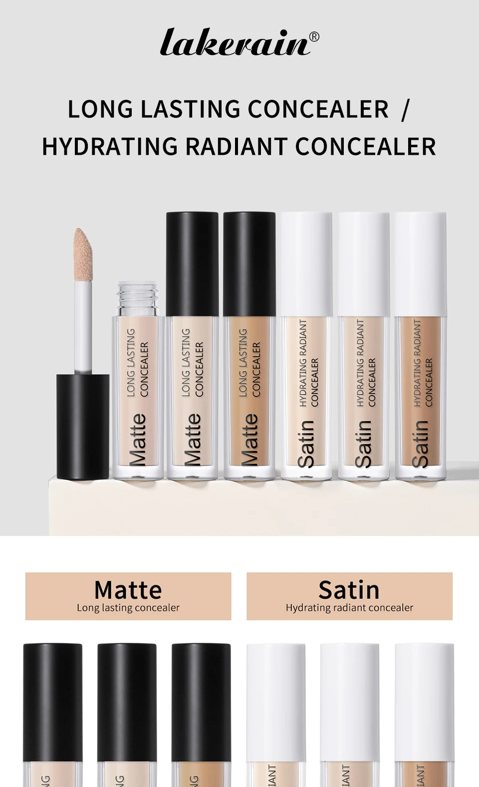 Full Coverage Matte Liquid Concealer for All Skin Types - 7