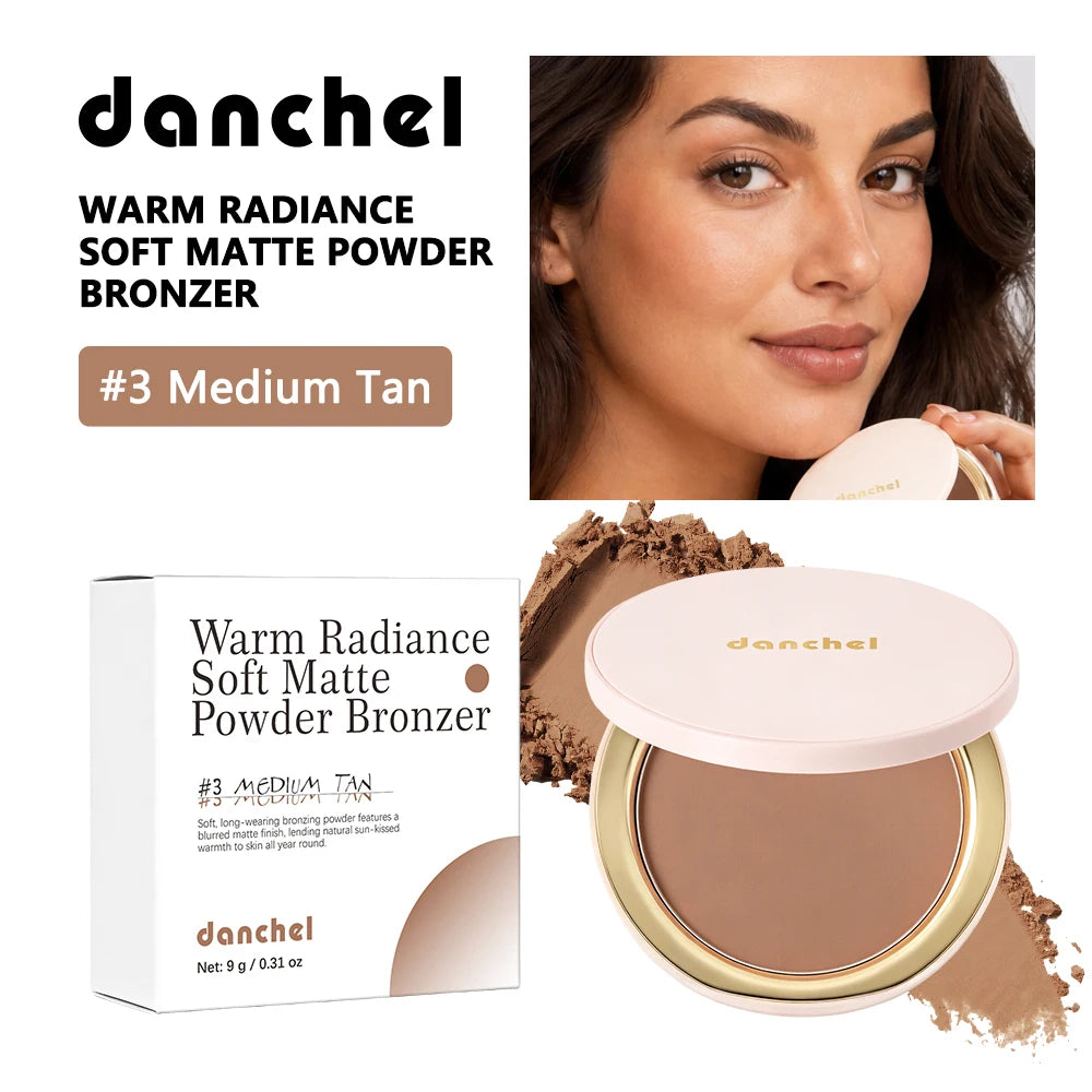 Soft Matte Bronzer Powder for Natural Face Contouring