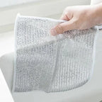 Double-Sided Non-Stick Silver Wire Kitchen Cleaning Cloth