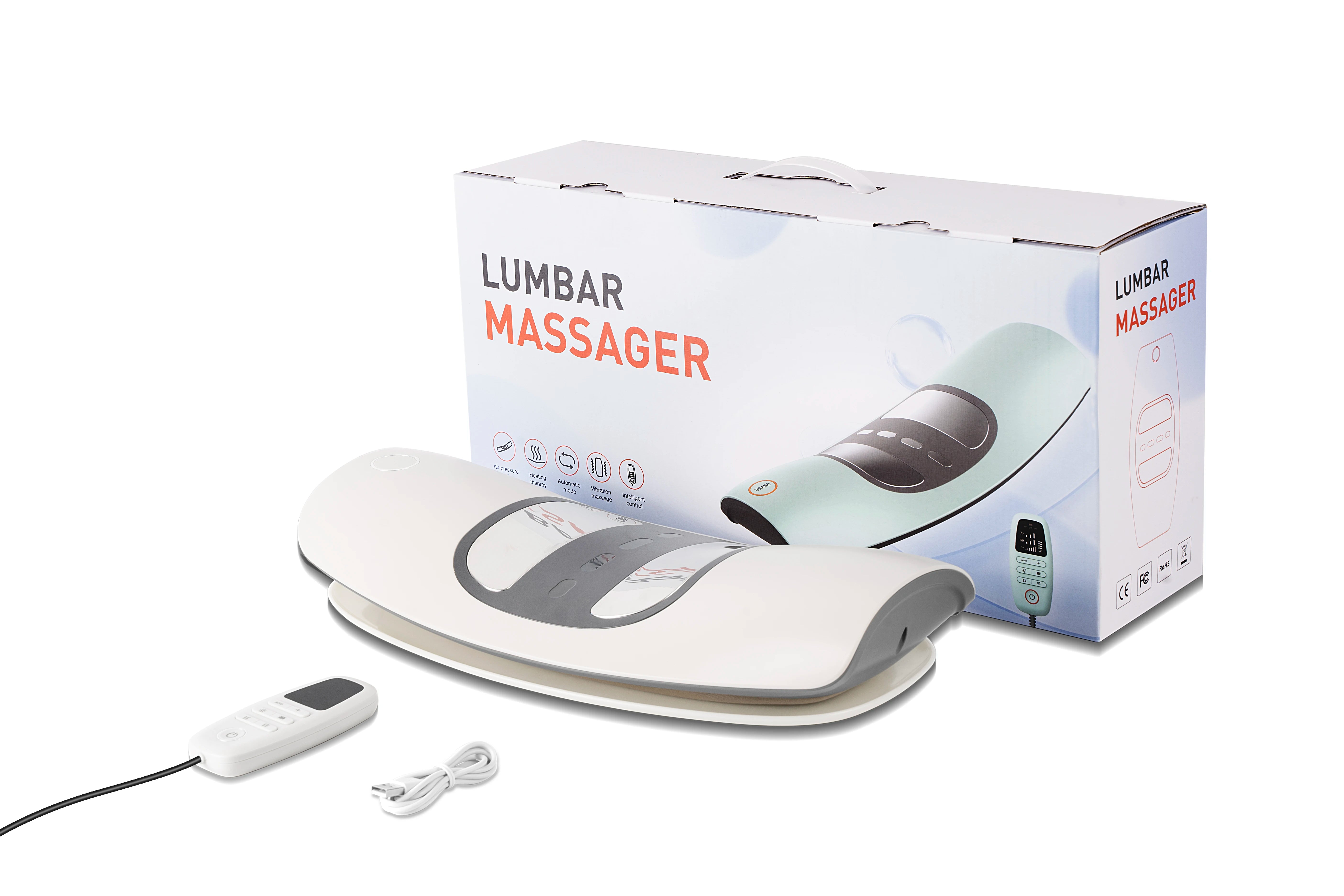Electric Lumbar Back Stretcher and Massage Device - 16