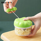Manual Hand-Pull Vegetable Chopper and Garlic Grinder