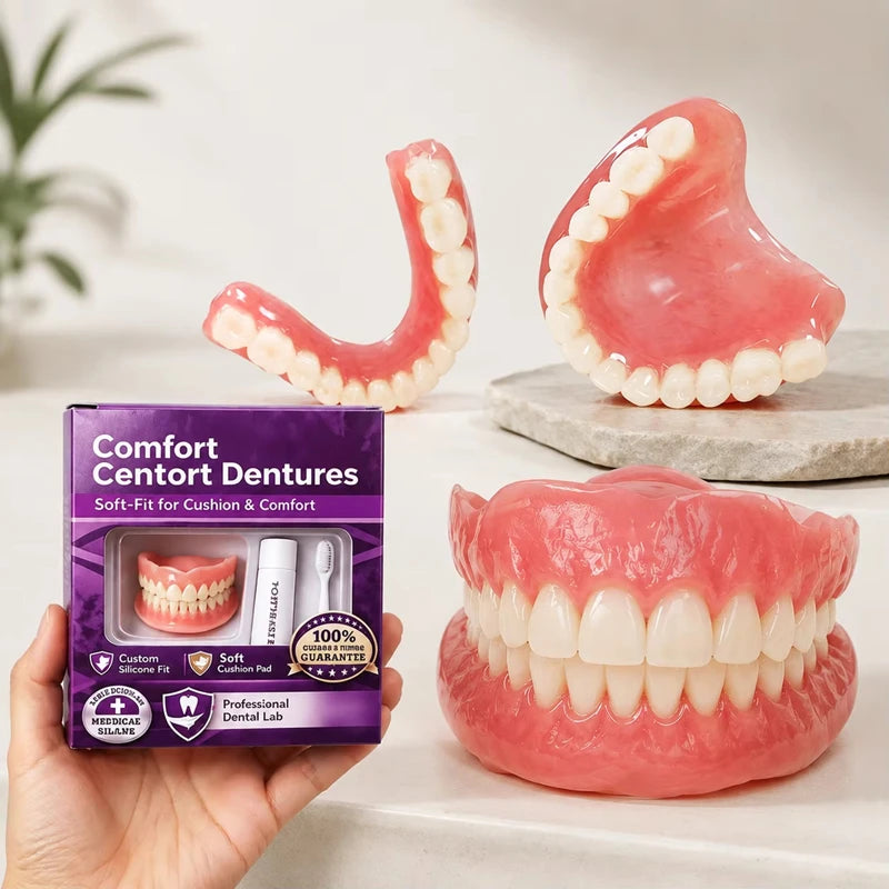 Comfortable Silicone Full Set Dentures for Instant Smile