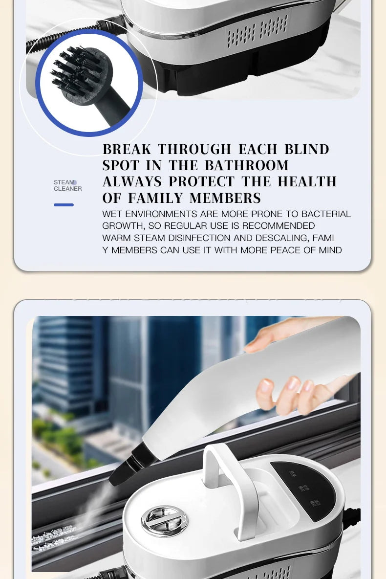 High-Pressure Handheld Steam Cleaner for Home and Car - 24