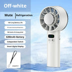 Portable Handheld Ice Cooling Fan with Digital Display