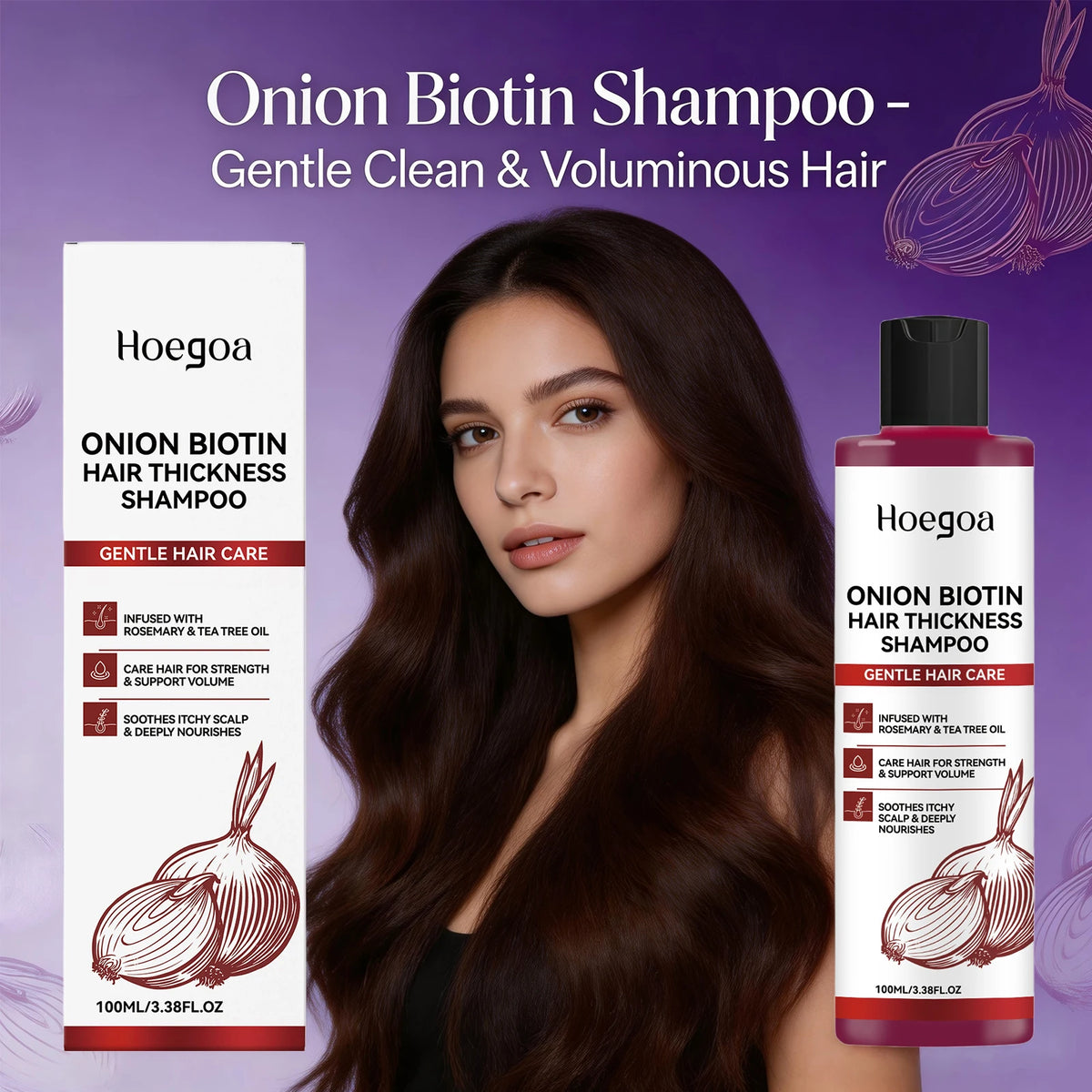 Onion and Biotin Volumizing Hair Growth Shampoo
