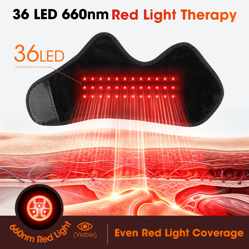 3-in-1 Red Light Heating Wrap for Foot, Ankle and Wrist