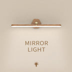 Portable Rechargeable Wooden Magnetic LED Wall Lamp