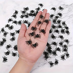 Mini Realistic Black Spider Props for Halloween Decorations