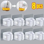 Self-Adhesive Wall Mounted Mop and Broom Organizer Holder