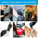 200 Pcs Disposable Black Multipurpose Safety Gloves
