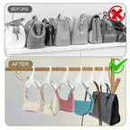 Handbag and Purse Closet Storage Hanger Hooks