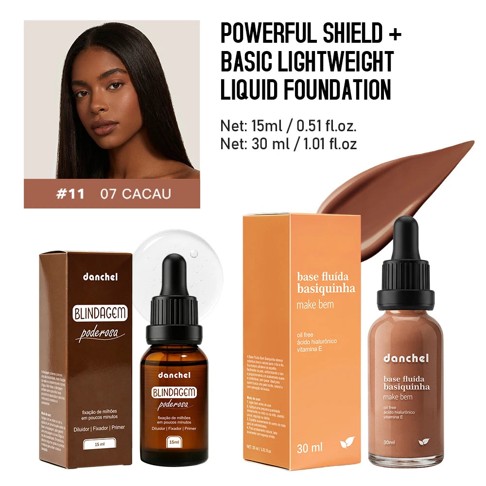 Liquid Foundation and Primer Makeup Set