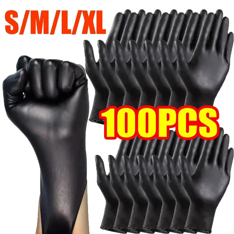 Black Disposable Waterproof Food Grade Gloves