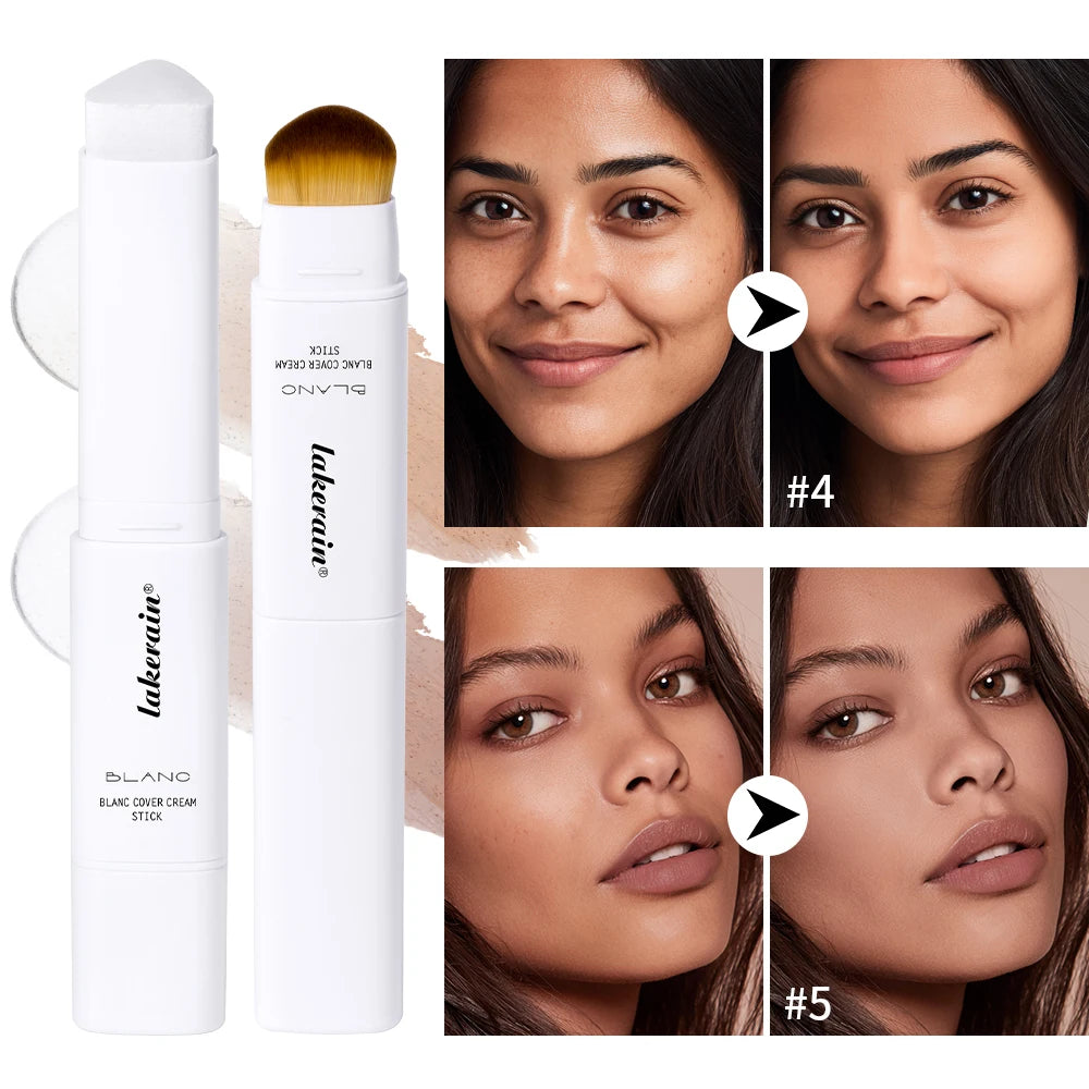 Color-Changing Foundation Stick with Built-in Blending Brush - 1