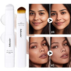 Color-Changing Foundation Stick with Built-in Blending Brush