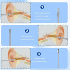 Stainless Steel Ear Wax Removal Tool Kit with Travel Case