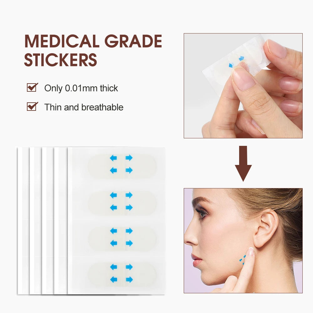 Invisible Face and Neck Lifting Tapes for Wrinkle Removal - 5