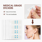 Invisible Face and Neck Lifting Tapes for Wrinkle Removal