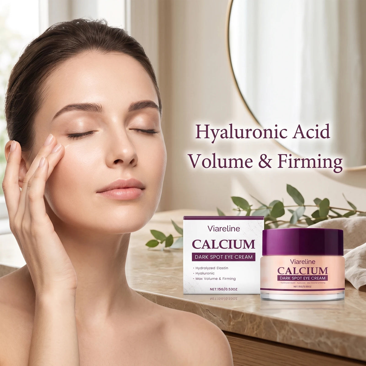 Calcium Firming Eye Cream for Dark Circles and Fine Lines